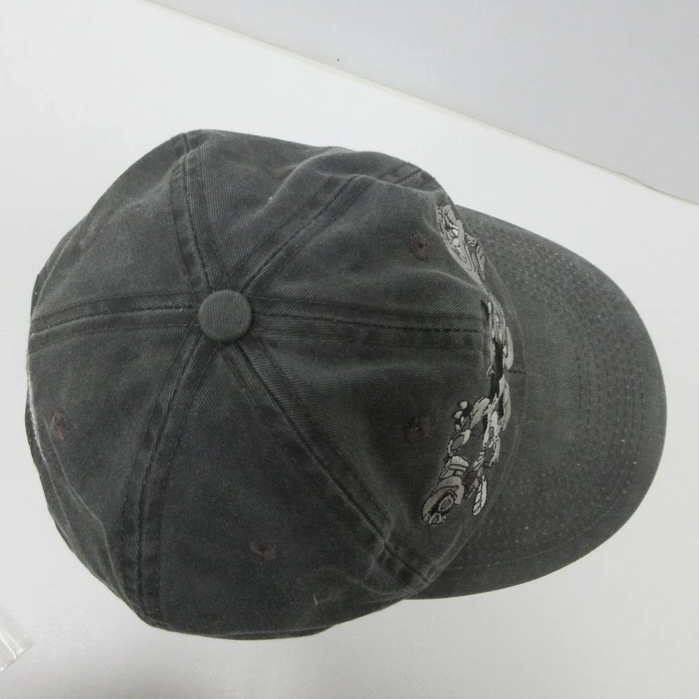 Looney‎ Tunes Hat Cap Strapback Men OS Cartoon Embroidered Gray That's All Folks